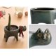thumbnail image 2 of Cat Flower Pot, Ceramic Planter Animal Shape Succulent Pot Small Flower Pots Cute Planters Decorative Flower Container Green Garden Home Decorative-Gr, 2 of 2