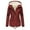Wine, variant on Vedolay Women Coat Button Open Front Cardigan Soft Cable Blazer Jacket Outwear Pink,4XL
