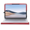 thumbnail image 4 of Labanema 14.4" Microsoft Surface Laptop Studio Case, PU Leather Folio Stand Protective Case, Cover for 14.4" Microsoft Surface Laptop Studio (Red), 4 of 7