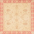 thumbnail image 1 of Ahgly Company Machine Washable Indoor Square Abstract Brown Gold Area Rugs, 3' Square, 1 of 1