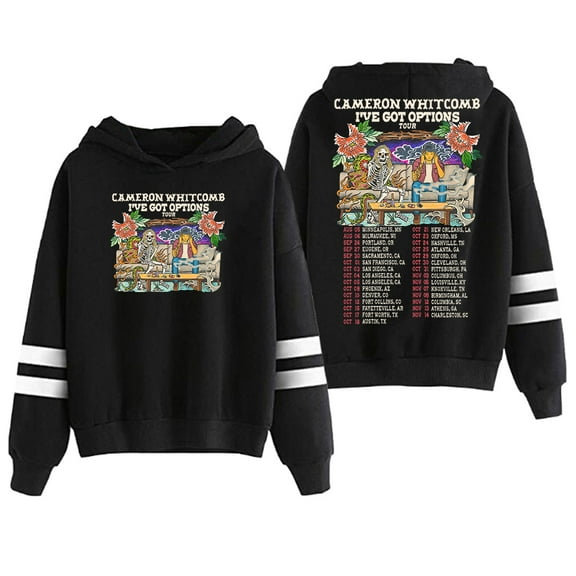 Cameron Whitcomb I've Got Options Tour Hoodie Pocketless Parallel Bars Sleeve Women Men Hooded Sweatshirt