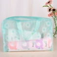 thumbnail image 2 of Yirtree 4Pcs Clear Waterproof Cosmetic Bag with Zipper and handle, Transparent Makeup Organizing Bags Travel Toiletry Pouch, 2 of 8