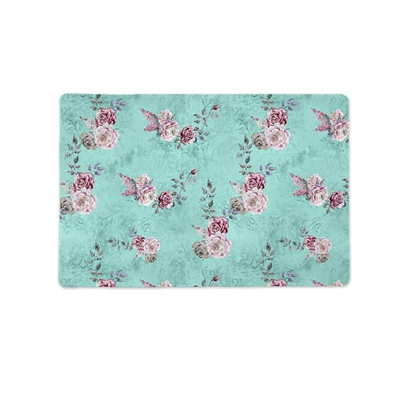 Cute Floral Pattern Mat Rectangle -Image by Shutterstock,