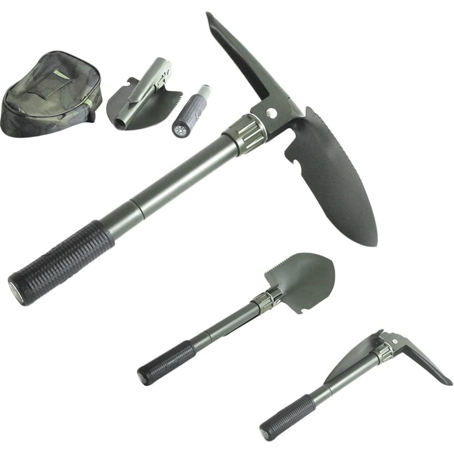 Folding Camping Survival Shovel with Pick 16" Garden Military Style