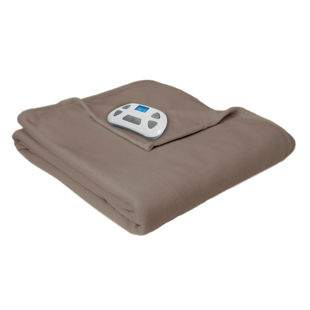 Pure Warmth Micro Fleece Electric Heated Warming Blanket Digital