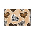 thumbnail image 7 of DouZhe Hearts Leopard Tiger Zebra Texture Rugs Doormat, Non-Slip Machine Washable Carpets Floor Door Mat , 36" x 24", 7 of 7