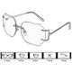 thumbnail image 5 of Sunglasses for women, oval, metal, gold thread, 5 of 5