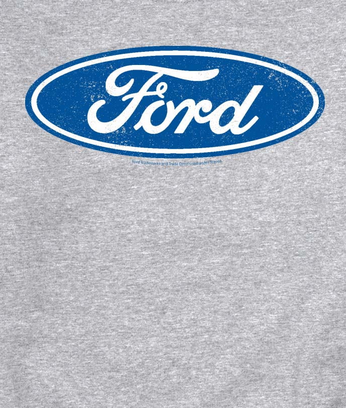 Ford - Ford Full Color Logo - Men's Crew Fleece Pullover Sweatshirt