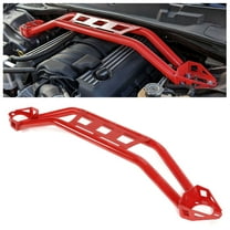 Kojem Strut Tower Brace for 2008-2023 Dodge Challenger Front Twin Tube Design Red Steel Powder Coated
