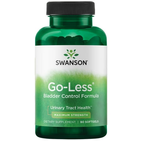 Swanson Go-Less Bladder Control Formula - Promotes Urinary Tract Health and Healthy Bladder Support - Natural Supplement for Adults with Pumpkin Seed Extract - (90 Softgels) 1 Pack