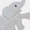 Luvable Friends Baby Unisex Hooded Towel with Five Washcloths, Ikat Elephant, One Size