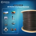 thumbnail image 5 of Direct Burial/Outdoor rated Cat5e Black Ethernet Cable, Solid, CMX, Gel-Filled, 24 AWG, Spool, 1000 foot, 5 of 7