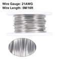 thumbnail image 2 of 0.7mm 21AWG Heating Resistor Wire Wrapping, Nichrome Resistance Wires for Heating Elements 16ft, 2 of 3
