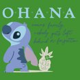 thumbnail image 2 of Boy's Lilo & Stitch Ohana Means Family Nobody Gets Left Behind or Forgotten  Graphic Tee Kelly Green Small, 2 of 4