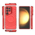 thumbnail image 4 of Strong Magnetic for Samsung Galaxy S25 Ultra Case, Military Grade Drop Protection, Compatible with MagSafe, Built-in Camera Cover Kickstand, Matte Slim Phone Cover for Samsung Galaxy S25 Ultra, Red, 4 of 5