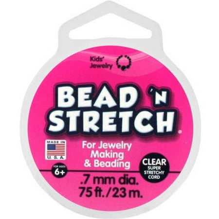 Waxwel Beads - Toner Plastics, Inc. Bead N' Stretch, Clear, 75 Ft.