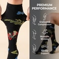thumbnail image 4 of 6 Pairs Compression Socks for Women and Men,20-30 mmHg Circulation Support for Nursing Travel Athletic Cycling Running, 4 of 7