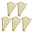 thumbnail image 3 of KAKOWELY 5Pcs Miniature Harp Model Dollhouse Mini Musical Instrument Model Harp Modeling Instrument Model,2.95"X1.97"X0.39", 3 of 5