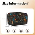thumbnail image 4 of KLL Vibrant Skull Soldier Print 2 Slice Toaster Dust Covers Kitchen Small Appliance Cover with 2 Pockets,Can hold Jam Spreader Knife & Toaster Tongs (11.4 x 7.9 x 7.5), 4 of 6