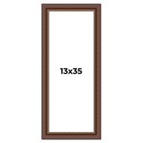 13x35 Copper and Brown Real Wood Picture Frame Width 2 inches | Interior Frame Depth 0.5 inches |