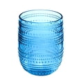 thumbnail image 2 of Beaded Acrylic Stemless Wine Glass - Cobalt Blue - 15 oz - Set of 6, 2 of 4