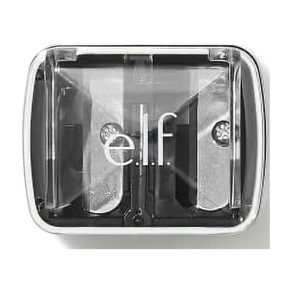 e.l.f, Dual-Pencil Sharpener, Convenient, Essential Tool, Sharpens, Easy To Clean, Travel-Friendly, Compact, 1 Count (Pack of 1)