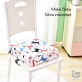 thumbnail image 4 of Amortiguar Silla de bebé insular Cojín elevador Cojín Silla de comedor Altura del asiento que aumenta para niños pequeños Niños Meterk Amortiguar, 4 of 7