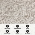thumbnail image 5 of World Rug Gallery Contemporary Geometric Weather Resistant Reversible Indoor/Outdoor Area Rug - Beige 5'x7', 5 of 7