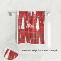 BZSMCE Bath Towel 30 X 15 in Soft Towel Reindeer Christmas Tree and Snowflake Design Pattern