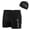 Blue, variant on Ticikt Men's Athletic Swim Jammers with Hat Quick Drying Square Leg Swimsuit for Men Drag Suits for Swimming Training Racing Swim Briefs,Color:Black,4XL