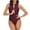 Wine, variant on VBVC Swimsuit Women Sleeveless Diving Suit Siamese Summer Beach Surfing One-Piece Zipper Swimwear