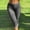 (Fashion 5)Black, variant on Woman Fashion Plaid Printed Flared Lace Side-Opening Skinny Capris Pants Summer Casual and Comfortable Capris Pants