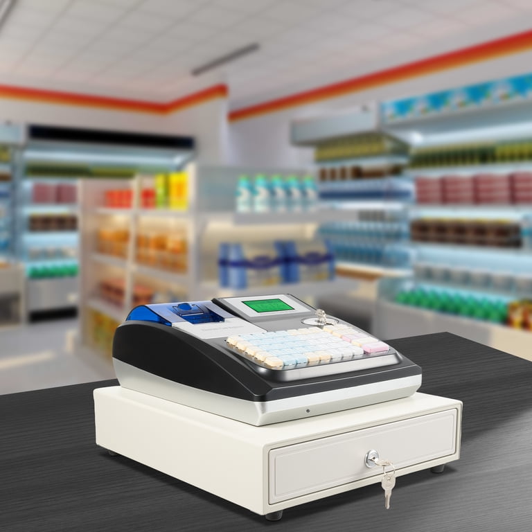 Tabletop Electronic Cash Register Modern Style Black Electronic
