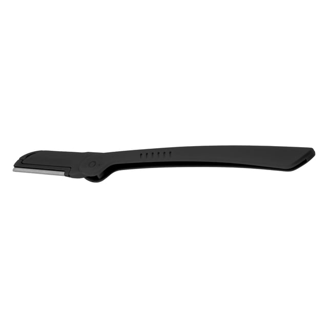 Unique Bargains 1 Pc Durable Folding Eyebrow Trimmer for Bathroom Travel Toilet Bedroom ABS Stainless Steel Black