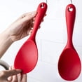 thumbnail image 6 of Silicone Rice Paddle Spoon Set of 2,Non Stick Heat Resistant Kitchen Gadge Rice Spoon,Rice Scooper,Rice Spatula,Rice Spoon Paddle,Rice Cooker Spoon,Works for Rice,Mashed Potato Or More (Red), 6 of 7