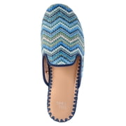 Time and Tru Womens Whipstitch Raffia Mules