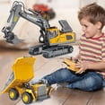 thumbnail image 2 of 2.4Ghz Remote Control Excavator 2 Batteries&nbsp;Toy Metal Shovel&nbsp;,11 Channel RC Construction Bulldozer Vehicles Digger Toys Gift With Light And Sound&nbsp;for 6 7 8 9 10 Years Old Kids Boys, 2 of 4