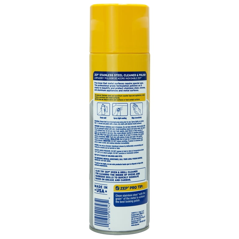 Zep Stainless Steel Cleaner & Polish, 14 Oz Spray photo 2