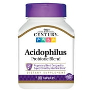 3 Pack 21st Century High Potency Acidophilus Capsules 100 Count Each