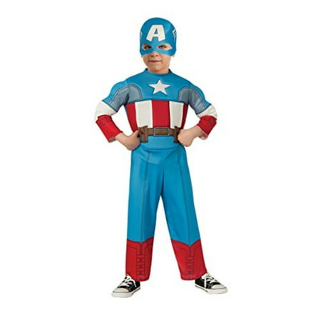 Rubie\'s Baby Boy\'s Marvel Classics Avengers Muscle Chest Captain America, Multi,