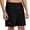 Black, variant on Mens Waffle Shorts Summer Casual 7" Drawstring Elastic Waist Short with Pockets Beach Vocation