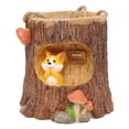 thumbnail image 4 of Maceta colgante de tocón de árbol y cactus suculentas de animales, maceta de resina para macetas, macetas de bonsái con un agujero, perfecto Perrito shamjiam  Maceta suculenta, 4 of 8