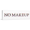 thumbnail image 1 of ARTCANVAS NO MAKEUP Girls Room Decor Canvas Art Print - Size: 48" x 16" (1.50" Deep), 1 of 9