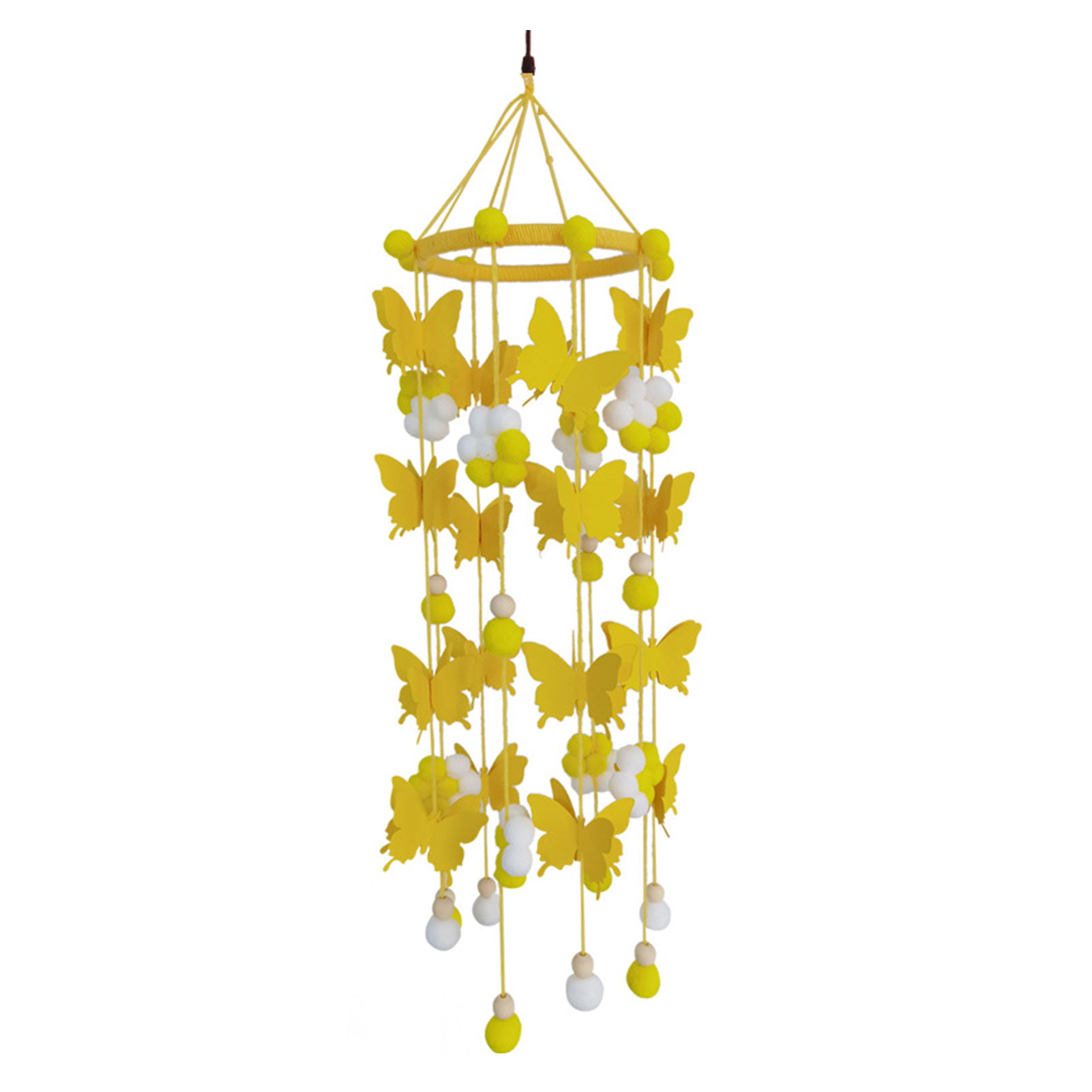 Small Foot Animal Mobile Hanging Cloud Butterfly Decoration Nursery Ceiling Mobile Baby Cot Felt Ball Mobile Infant Crib Musical Mobile Baby Wind Chimes