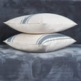 thumbnail image 5 of Grey Striped Outdoor Pillow Covers 18x18 Farmhouse Decorative Grey and White Throw Pillows for Couch Home and Sofa, Set of 2, 5 of 6