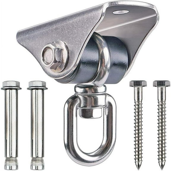 Unlimited Swinging Joy, Heavy Duty Ceiling Mount With 360 Degree Rotation, Supports Up To 400Kg, SUS304 Stainless Steel, Perfect For Indoor And Outdoor Yoga, Hammock, Hanging