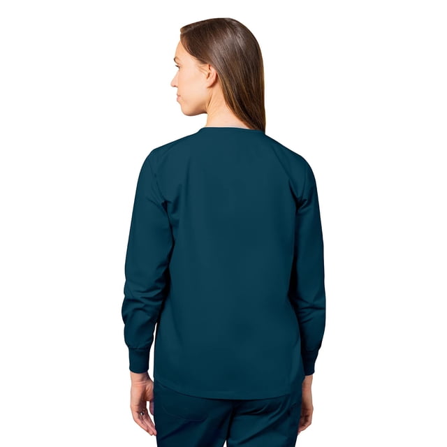 Adar Universal Women's Scrub Set - Warm-Up Scrub Jacket and Elastic Pull-On Pants