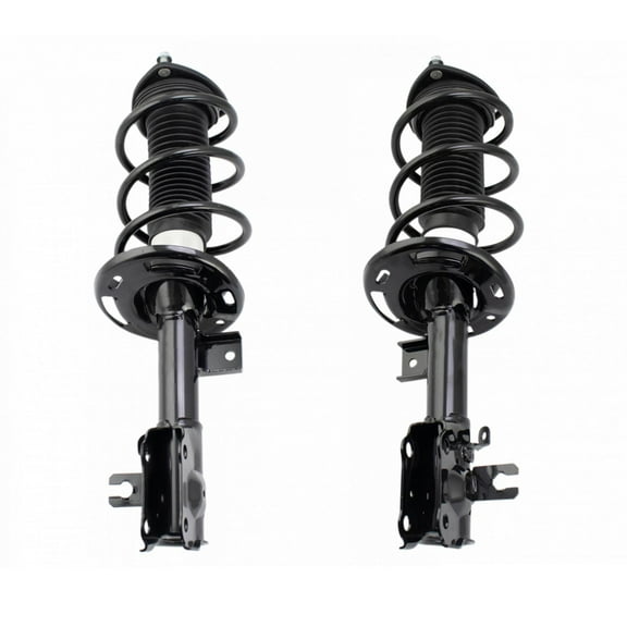TRQ Front Strut & Coil Spring Assembly Set Driver & Passenger Sides Fits Select 14-18 Mazda 3