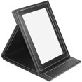 thumbnail image 4 of Leather Travel Portable Foldable Mirror Makeup Mirror with Adjustable Stand, 4 of 6