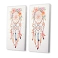 thumbnail image 3 of Designart "Pink Boho Dreamcatcher Delicate Watercolor II" Dream catcher Wall Art Set Of 2 - Traditional White Gallery Set For Office Decor, 3 of 6